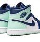 Кроссовки мужские Air Jordan 1 Mid White/Blue 554724-413