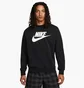 Свитшот мужской Nike Sportswear Club Fleece Futura Logo Crewneck Sweatshirt Black Dq4912-010