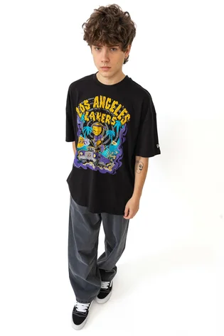 Футболка чоловіча NEW ERA Graphic Lakers Black 60565038