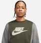 Свитшот мужской Nike M Nsw Hybrid Flc Crew Bb Dj5075-355