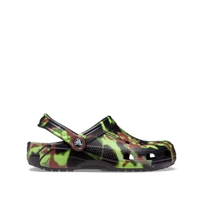 Тапочки унисекс CROCS Classic Spray Camo Clog Black 208261