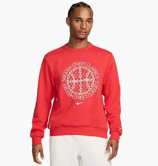 Свитшот мужской Nike Standard Issue MenS Dri-Fit Basketball Crew-Neck Sweatshirt Red FZ0682-657