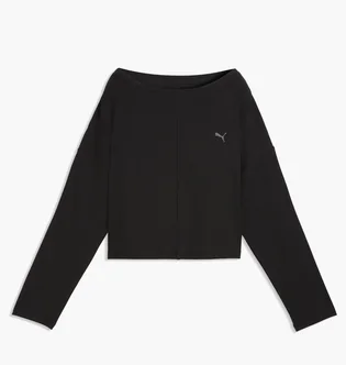 Лонгслів жіночий Puma Cloudspun Rib Black 528675-01