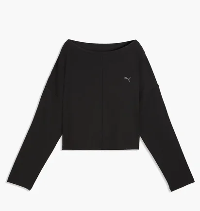 Лонгслів жіночий Puma Cloudspun Rib Black 528675-01