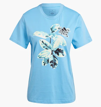 Футболка женская Adidas Beach Graphic Light Blue IS1230