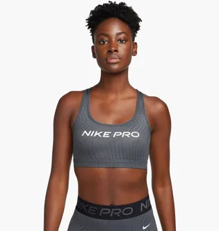 Топ женский Nike W Np Swsh Lgt Spt Aop Bra Grey FN4708-060