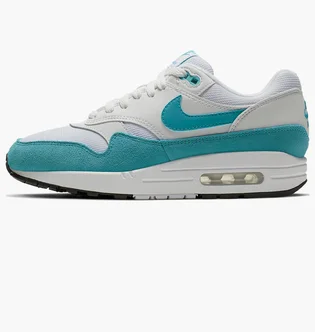 Кроссовки женские Nike Air Max 1 Wmns White/Turquoise 319986-117