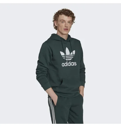 Худи мужское Adidas Adicolor Classics Trefoil Hoodie Green Hk7270