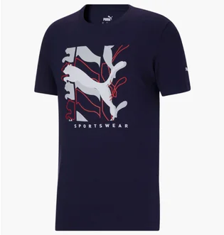 Футболка мужская Puma Athletics Big Logo Tee Blue 847084-06