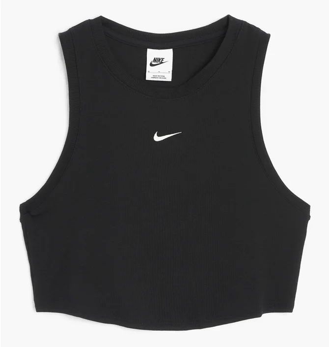 Топ жіночий Nike Sportswear Essentials Ribbed Tank Top Black FB8279-010