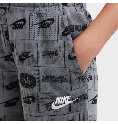 Шорты детские Nike K Ns Club Ft Short Aop Grey FN8743-084