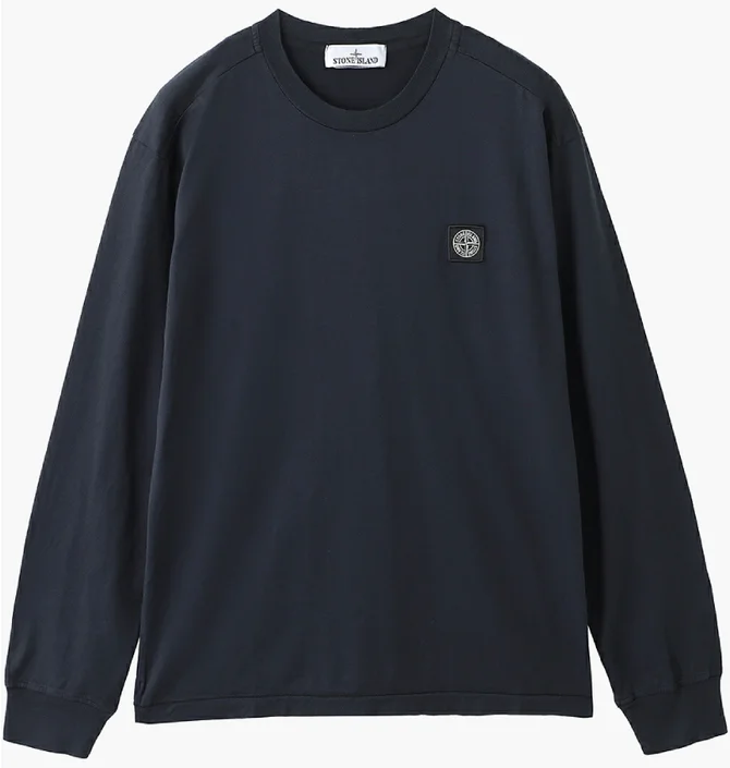 Лонгслів чоловічий Stone Island Black K1S152100227-S0013-V0020