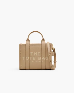 Сумка жіноча Marc Jacobs The Leather Small Tote Bag Beige H009L01SP21-CAMEL-78570