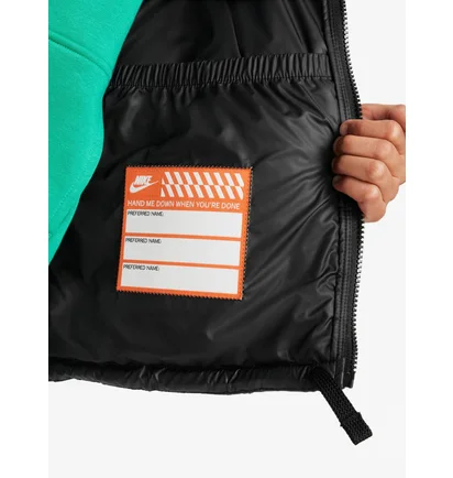 Пуховик дитячий Nike K Nsw Tf Rpl Hgh Snfl Jkt Aoq Black FD2841-010