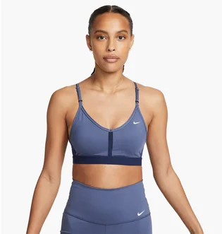 Топ женский Nike Indy WomenS Light-Support Padded V-Neck Sports Bra Blue CZ4456-491