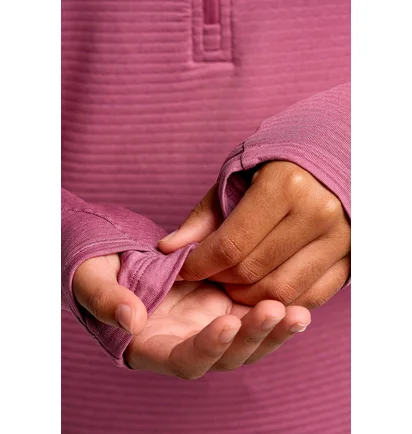 Кофта женская Saucony Triumph 3D 1/2 Zip Pink SAW800459-VLH
