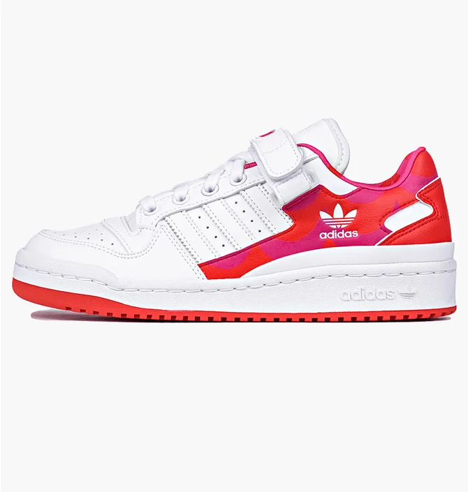 Кроссовки женские Adidas Forum Marimekko Low White/Red H00645