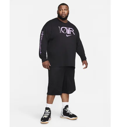 Лонгслив мужской Nike Max90 Long-Sleeve Basketball T-Shirt Black FN0819-010