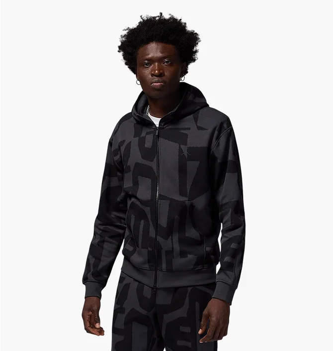 Толстовка мужская Air Jordan Sport Hoop Fleece Grey/Black FV8620-010