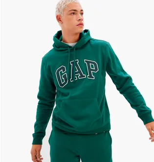 Худи мужское Gap Logo Hoodie Green 546844431