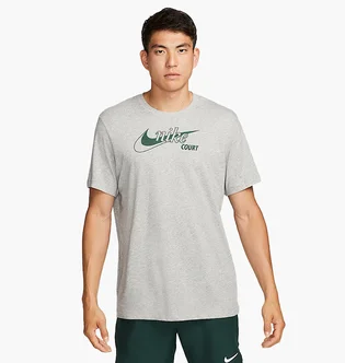 Футболка мужская Nike Court Dri-Fit Swoosh Tennis T-Shirt Grey DD8376-064