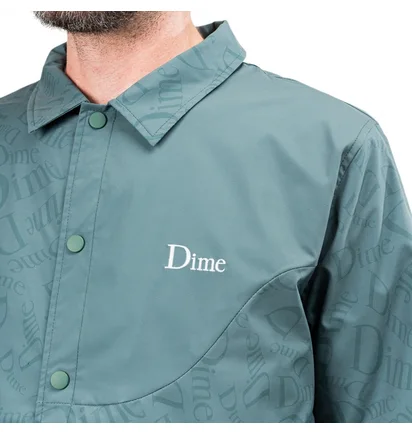Рубашка унисекс Dime Allover Coach Jacket Turquoise DIMES7000DKGR