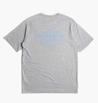 Футболка мужская Patagonia Forge Mark Responsibili-Tee T-Shirt Grey 37572
