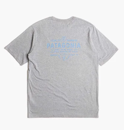 Футболка мужская Patagonia Forge Mark Responsibili-Tee T-Shirt Grey 37572