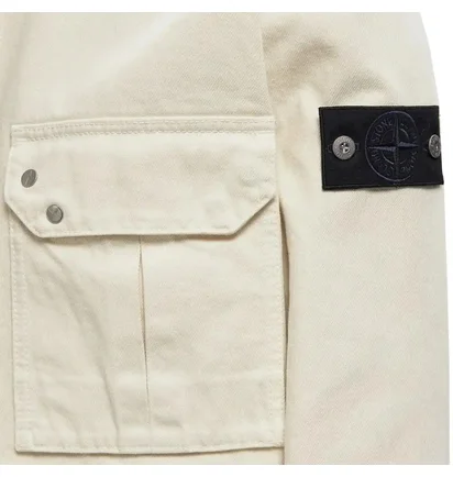 Куртка мужская Stone Island Printed Cotton Camouflage White L1S141200002-S0J24-V0093