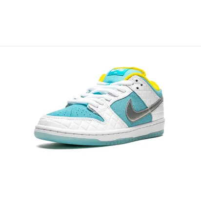 Кроссовки унисекс Nike Sb Dunk Low White/Turquoise DH7687-400