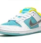 Кроссовки унисекс Nike Sb Dunk Low White/Turquoise DH7687-400