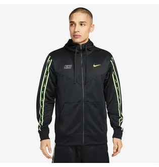 Толстовка мужская Nike Sportswear Repeat Full-Zip Hoodie Black DX2025-013