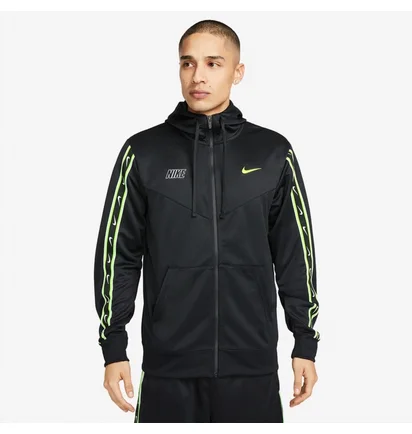 Толстовка мужская Nike Sportswear Repeat Full-Zip Hoodie Black DX2025-013