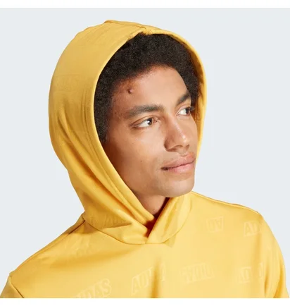 Худи мужское Adidas Embossed Polar Fleece Yellow IJ6429