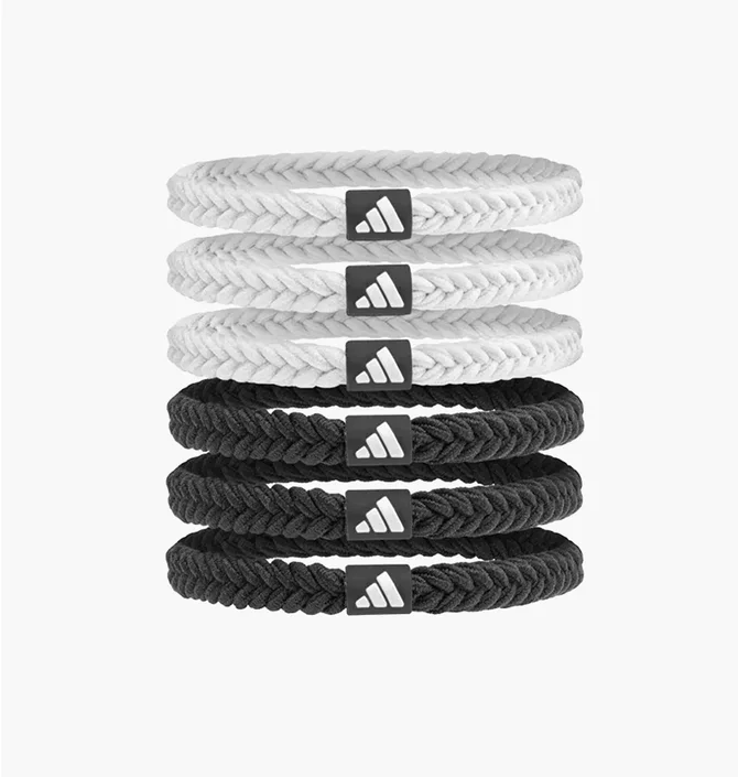 Резинки для волос Adidas Hair Ties 6Pk (6 шт) Black/White ADAC-16560