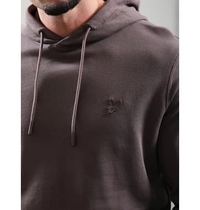 Худи мужское Lyle & Scott Superfine Hoodie Brown ML2256TON-X546-PLUM