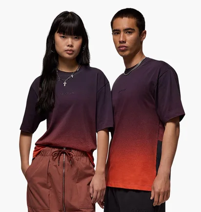 Футболка унисекс Air Jordan 85 Gradient Sky Ss Crew Violet/Orange HJ2316-045