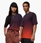 Футболка унисекс Air Jordan 85 Gradient Sky Ss Crew Violet/Orange HJ2316-045
