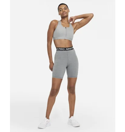 Топ жіночий Nike W Nk Df Swsh Zip Front Bra Grey DD1205-073