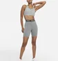 Топ жіночий Nike W Nk Df Swsh Zip Front Bra Grey DD1205-073
