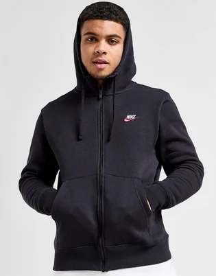 Толстовка мужская Nike M Club Dt Hoodie Fz Bb Black DQ8384-012