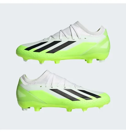 Бутсы мужские Adidas X Crazyfast.3 Firm Ground Cleats White/Green HQ4534