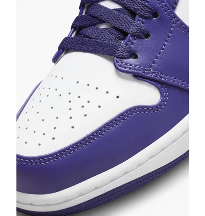 Кросівки чоловічі Air Jordan 1 Low MenS Shoes White/Violet 553558-515