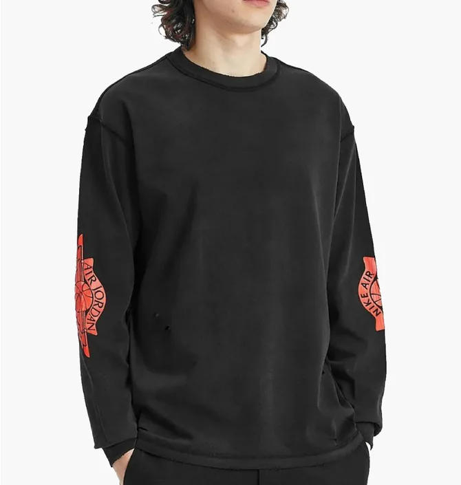 Лонгслів чоловічий Air Jordan Air Wsh 85 Ls Crew Black IB3134-010