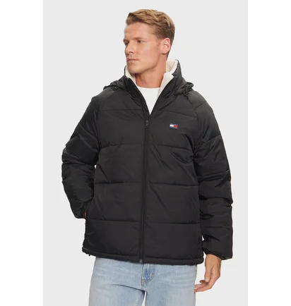 Куртка мужская Tommy Jeans Comfort Fit Hooded Zippered Coat Black DM0DM20003-BDS