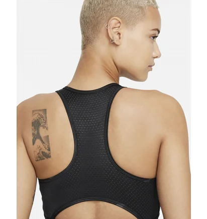 Топ жіночий Nike Womens Medium-Support 1-Piece Pad High-Neck Sports Bra Black/Camo Dd1199-068