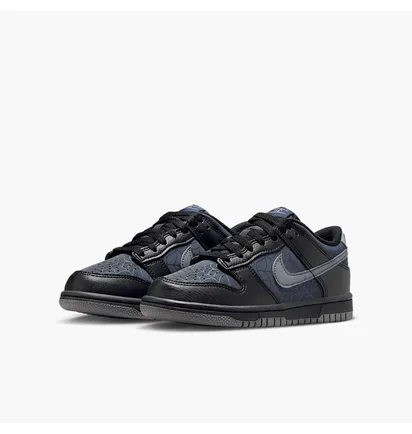 Кроссовки детские Nike Dunk Low Black/Blue HQ3815-001