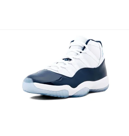 Кроссовки мужские Air Jordan 11 Retro White/Blue 378037-123
