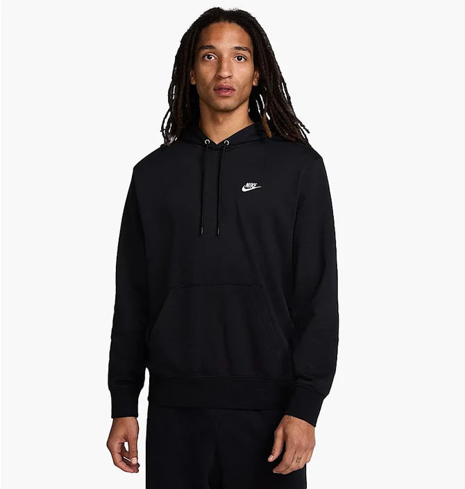 Худи мужское Nike Nsw Club Hoodie Po Bb Black FN3866-010