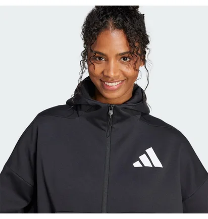 Толстовка женская Adidas Z.N.E. Full-Zip Black JC5392
